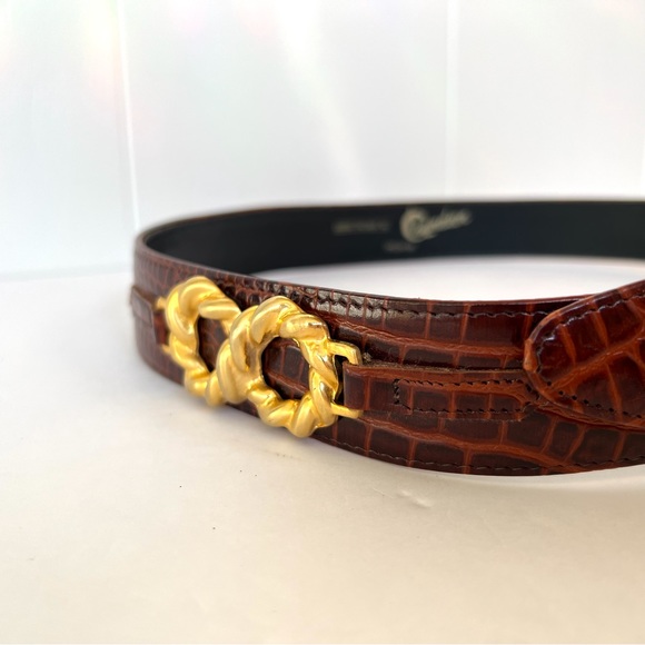 Vintage Alligator Print Belt - Picture 3 of 9